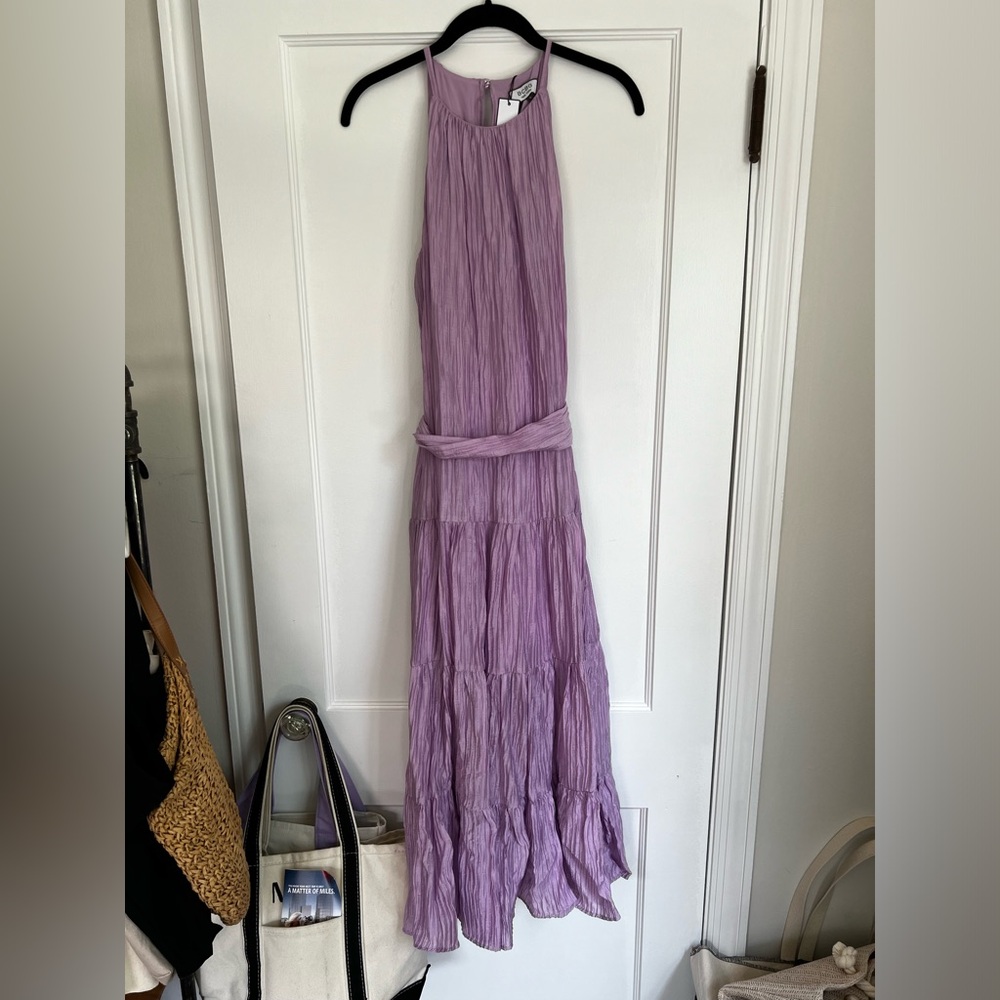 BCBG Crinkle Midi Dress